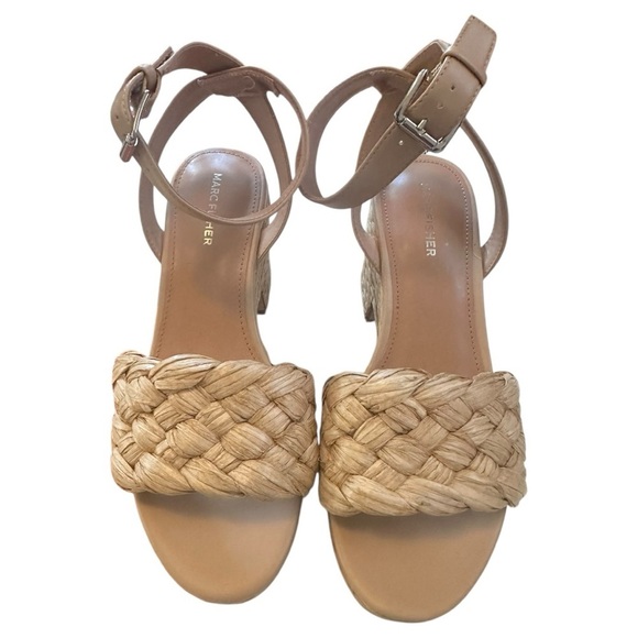 Marc Fisher Women's Braided Espadrille Platform Summer Sandals EUC, size 9.5 - Picture 8 of 9